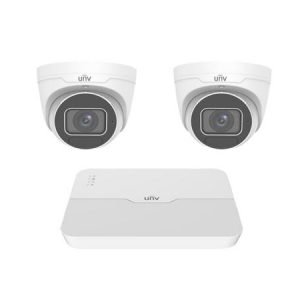 8 Channel NVR 2 x 5MP VF Eyeball Camera Turret Kit UNV