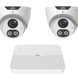 8 Channel 2x8Mp Tri-Guard Camera Turret Kit (UNV)