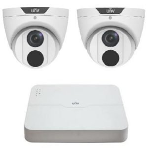 4 Channel NVR 2x 6Mp Camera Turret Kit (UNV)