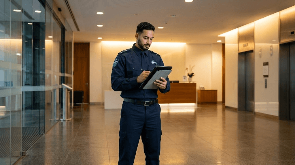 commercial security guard duties